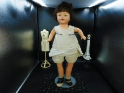 mama doll check dress slip